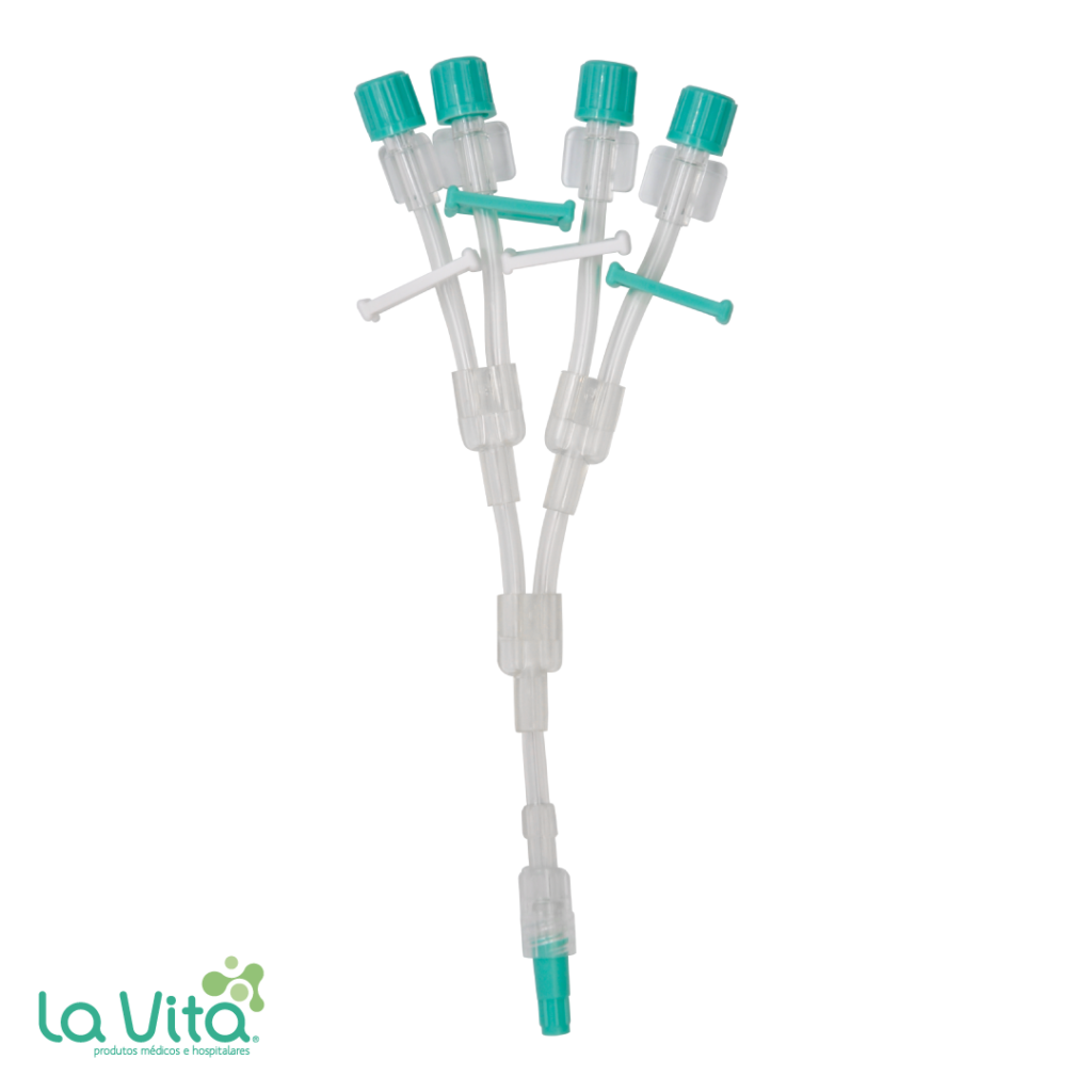 Extensor Multivias – 4 Vias Luer Lock La Vita | TKL Brasil